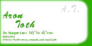aron toth business card